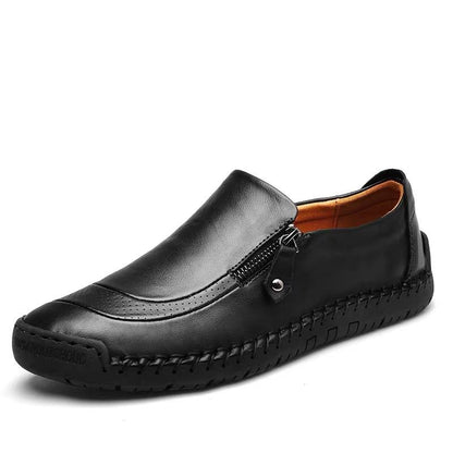 🔥Limited Time Offer 49% OFF🔥New Men's Genuine Leather Zipper Slip-on Casual Shoes