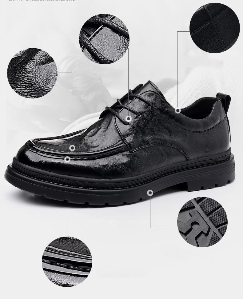 ✅High -quality Dedication✅Men's British Style Genuine Leather All-match Business Casual Shoes