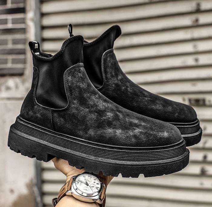 ✅High -quality Dedication✅Men's New Chelsea High-top Slip-on Retro Casual Boots