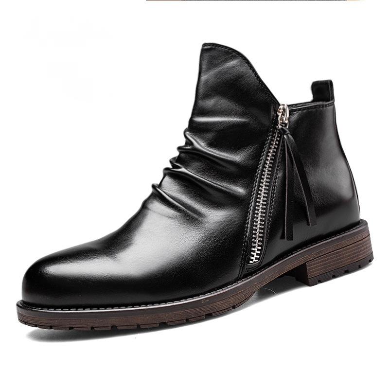 🔥Limited Time Offer 49% OFF🔥New Style Men's Retro Zipper Casual Boots