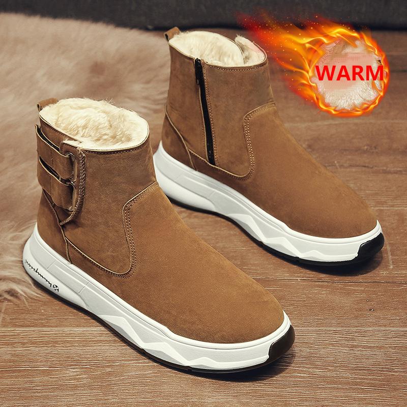 Men's New Winter Wool Thickening Casual Snow Boots