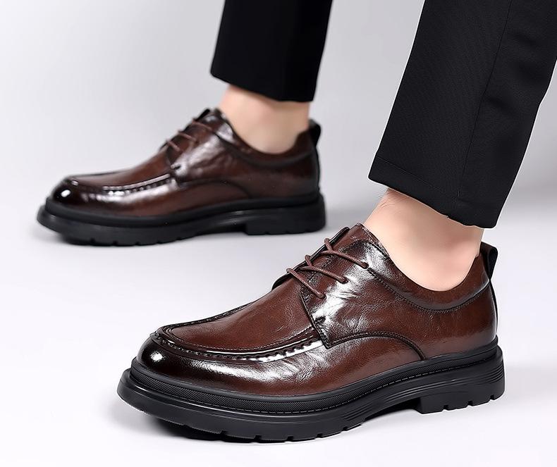 ✅High -quality Dedication✅Men's British Style Genuine Leather All-match Business Casual Shoes