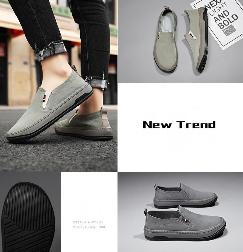 🔥Limited Time Offer 49% OFF🔥Men's New Breathable Canvas Slip-on Casual Driving Shoes