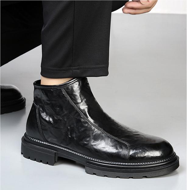 ✅High -quality Dedication✅Men's Retro Genuine Leather Thick Sole Casual Martin Boots