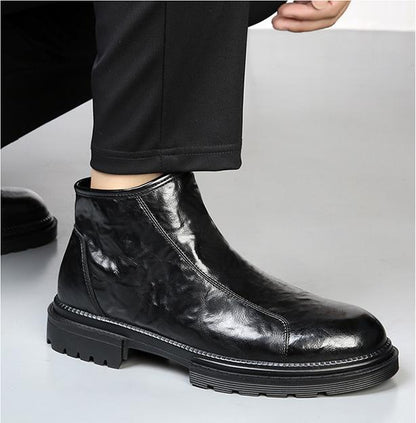 ✅High -quality Dedication✅Men's Retro Genuine Leather Thick Sole Casual Martin Boots