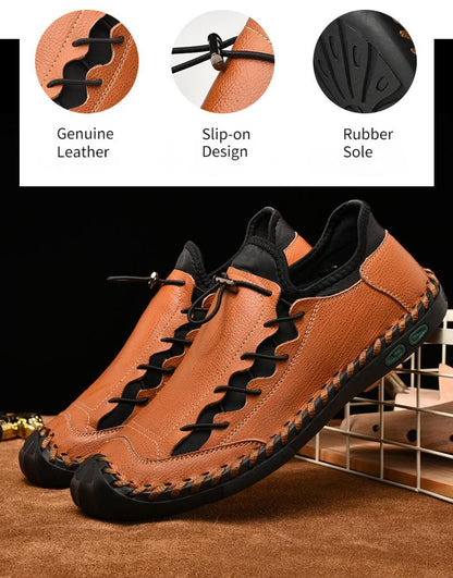 ✅High -quality Dedication✅Men's New Style Genuine Leather Comfortable Casual Driving Shoes