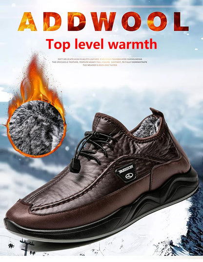 Winter Men's Wool Thickened Casual Shoes