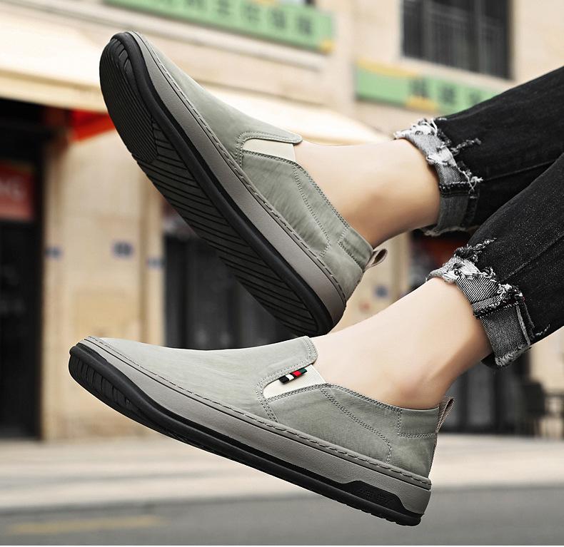 🔥Limited Time Offer 49% OFF🔥Men's New Breathable Canvas Slip-on Casual Driving Shoes