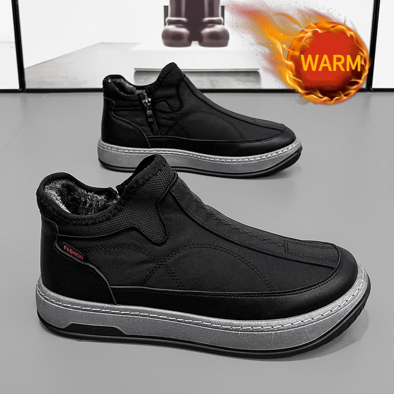 Men's New Winter Thickened Wool Warm Casual Slip-on Shoes