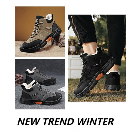 2023 New Winter Men's Sports and Casual Wool Warm Shoes