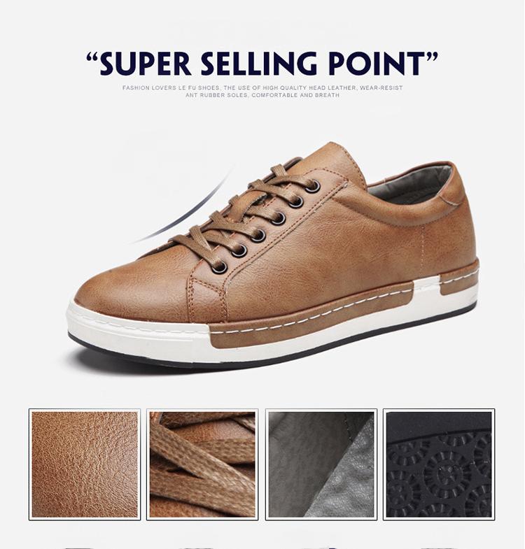 New Men's Leather Sports Casual Shoes