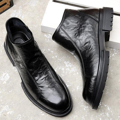 ✅High -quality Dedication✅Men's Retro Genuine Leather Thick Sole Casual Martin Boots