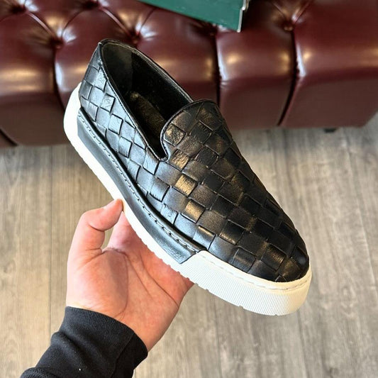 ✅High -quality Dedication✅Men's New Woven Genuine Cowhide Versatile Casual Shoes