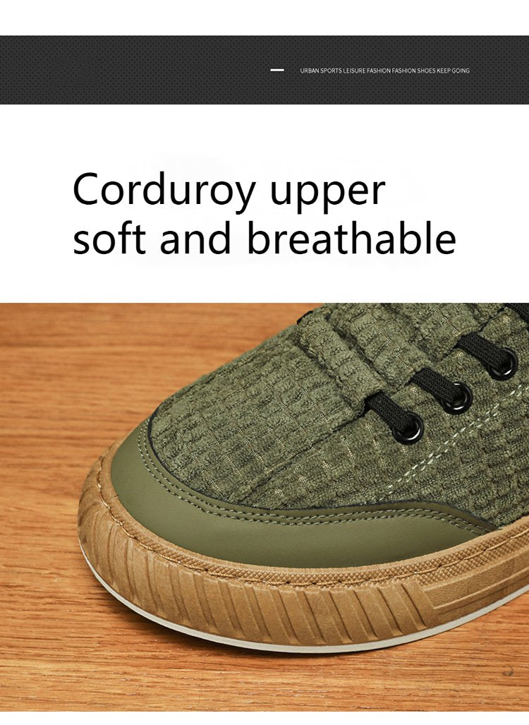 New Breathable Corduroy Casual Shoes for Autumn