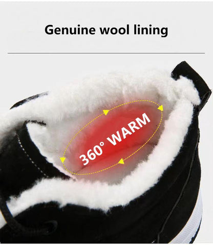 Men's Winter Thickened Wool Warm Casual Snow Boots