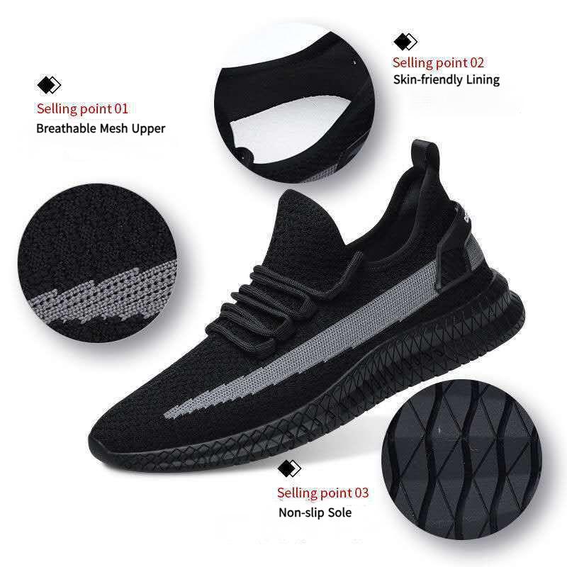 🔥Limited Time Offer 49% OFF🔥New Men's Versatile Flyknit Breathable Mesh Casual Shoes