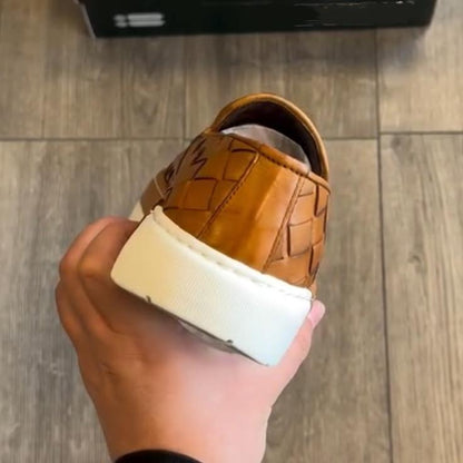 ✅High -quality Dedication✅Men's New Woven Genuine Cowhide Versatile Casual Shoes