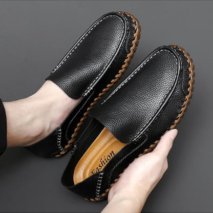 ✅High -quality Dedication✅New Breathable Genuine Leather Driving Soft Sole Casual Shoes