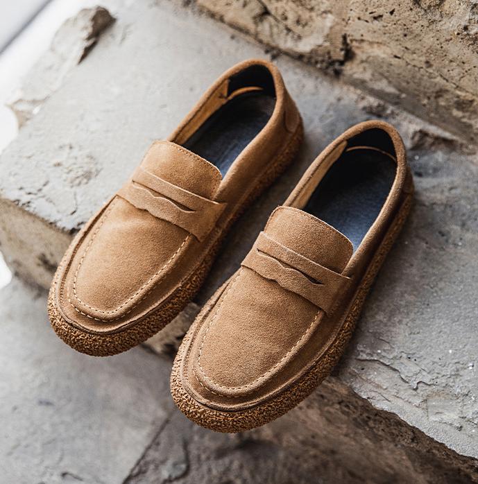 ✅High -quality Dedication✅Men's Genuine Suede Slip-on Soft Sole Casual Loafers