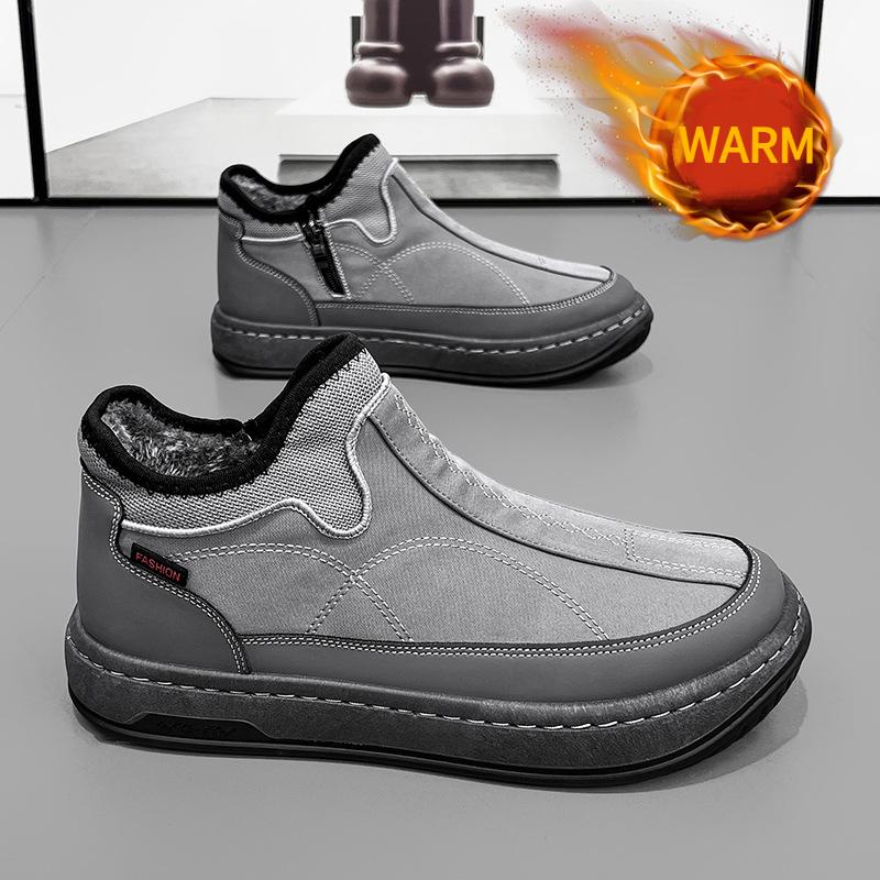 Men's New Winter Thickened Wool Warm Casual Slip-on Shoes