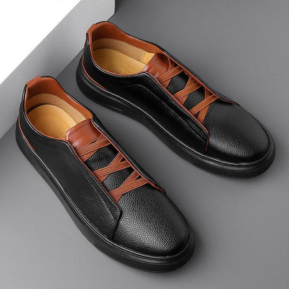 🔥Limited Time Offer 49% OFF🔥New Men's Genuine Leather Slip-on Waterproof Versatile Casual Shoes