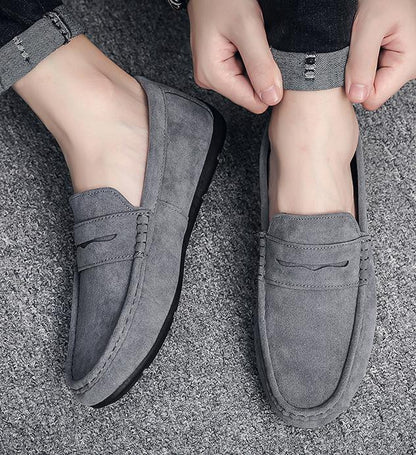 ✅High -quality Dedication✅Men's New Genuine Leather Soft Sole Slip-on Driving Casual Shoes