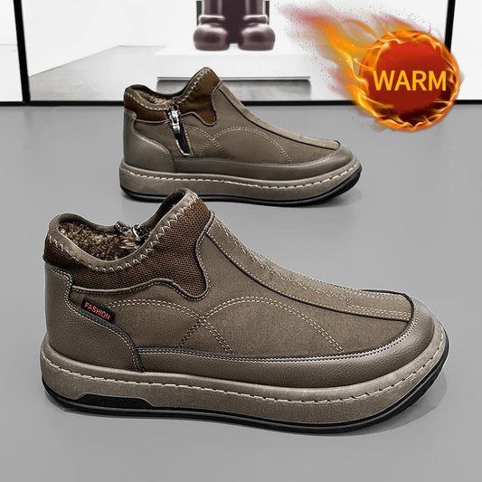 Men's New Winter Thickened Wool Warm Casual Slip-on Shoes