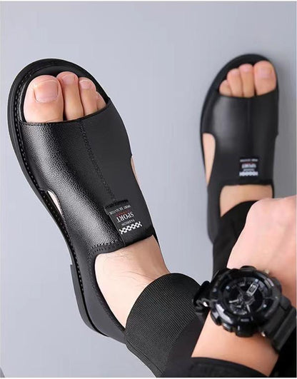 🔥Limited Time Offer 49% OFF🔥Men's New Soft-soled Versatile Beach Slip-on Drive Sandals