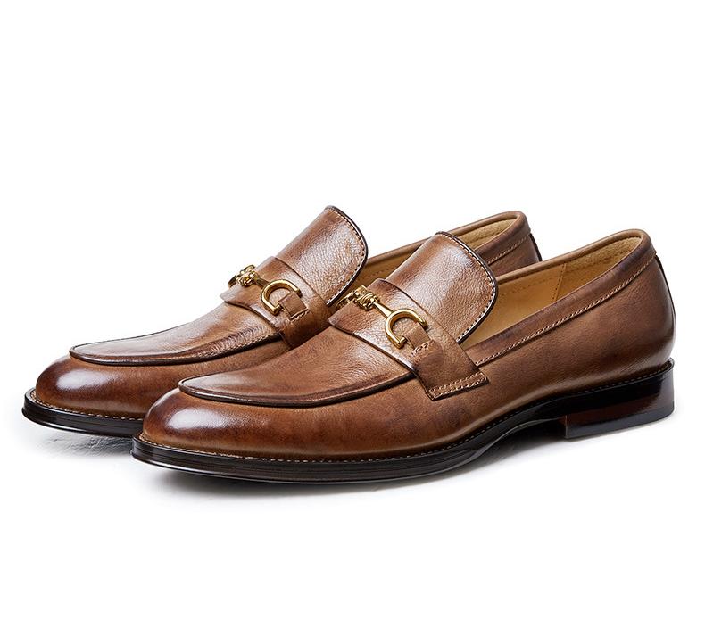 ✅High -quality Dedication✅Men's New Genuine Cowhide Slip-on Formal Soft-soled Casual Shoes