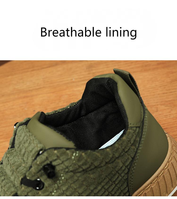 New Breathable Corduroy Casual Shoes for Autumn