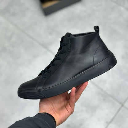 Genuine Leather Handmade Men's High Top Casual Shoes