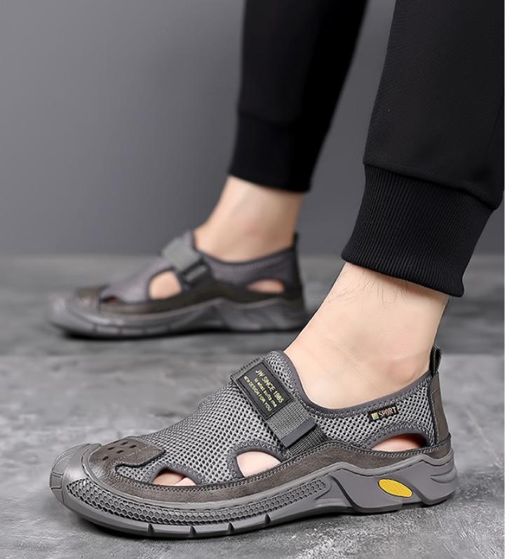 💯Summer Collection 💯 New Men's Hollow Breathable Casual Leather Sandals