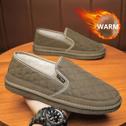 Men's Winter Thickened Wool Warm Soft Sole Anti-slip Shoes