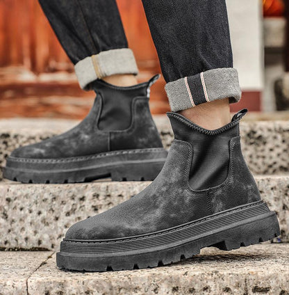 ✅High -quality Dedication✅Men's New Chelsea High-top Slip-on Retro Casual Boots