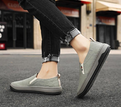 🔥Limited Time Offer 49% OFF🔥Men's New Breathable Canvas Slip-on Casual Driving Shoes