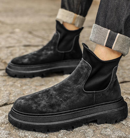 ✅High -quality Dedication✅Men's New Chelsea High-top Slip-on Retro Casual Boots