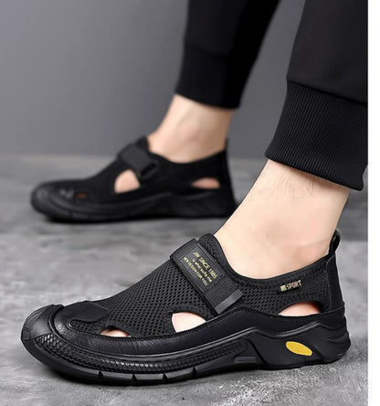 💯Summer Collection 💯 New Men's Hollow Breathable Casual Leather Sandals