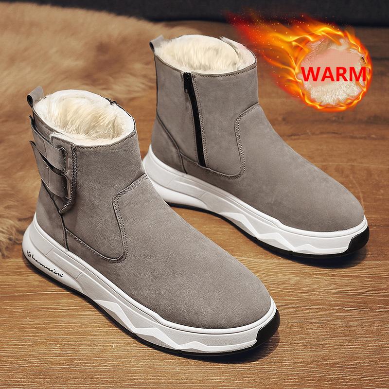 Men's New Winter Wool Thickening Casual Snow Boots