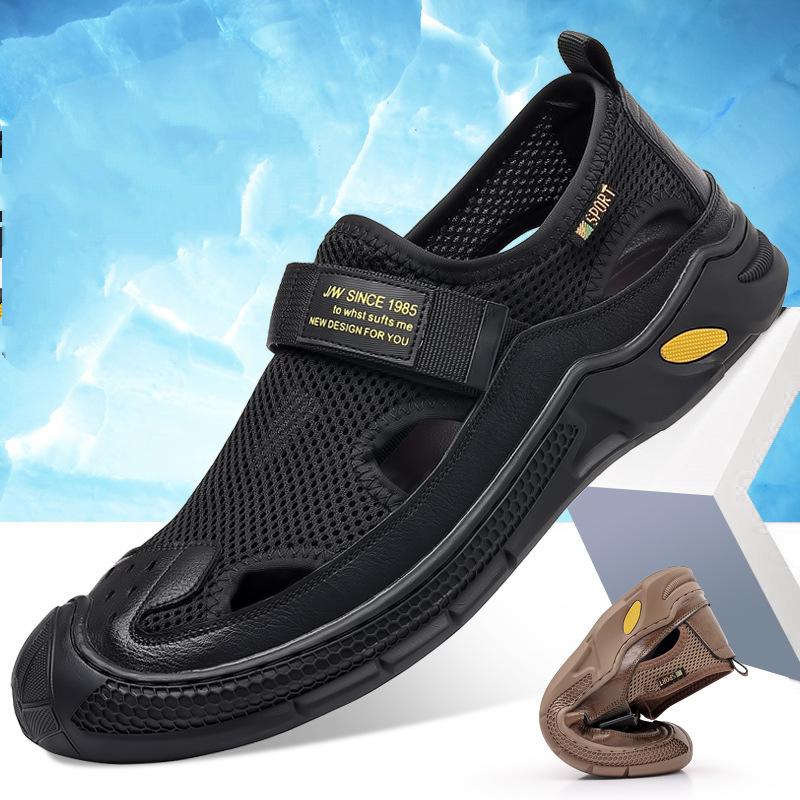 💯Summer Collection 💯 New Men's Hollow Breathable Casual Leather Sandals