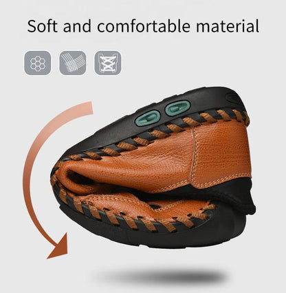 ✅High -quality Dedication✅Men's New Style Genuine Leather Comfortable Casual Driving Shoes