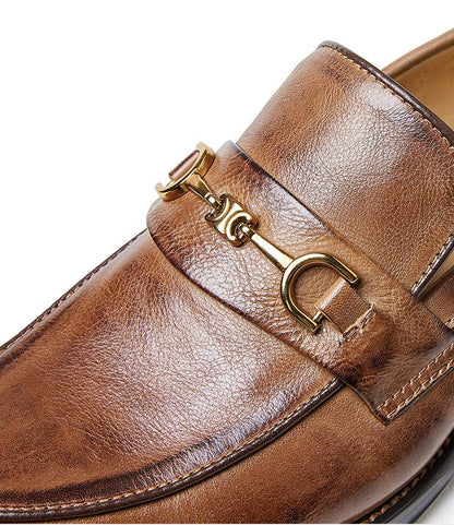 ✅High -quality Dedication✅Men's New Genuine Cowhide Slip-on Formal Soft-soled Casual Shoes