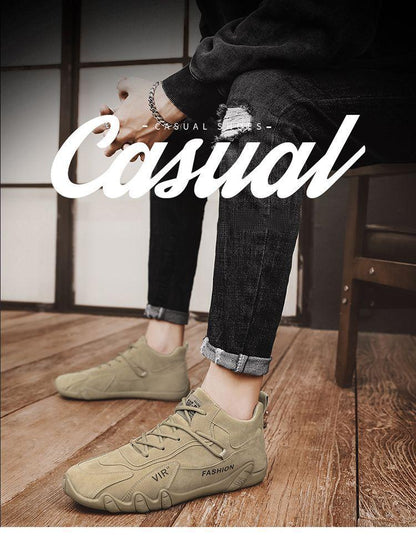 New Men's Soft Genuine Leather Casual Shoes