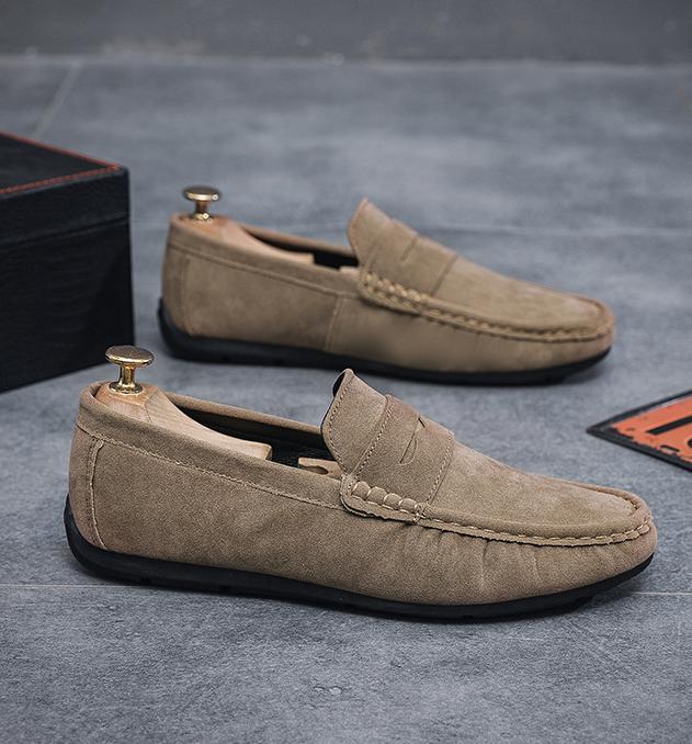 ✅High -quality Dedication✅Men's New Genuine Leather Soft Sole Slip-on Driving Casual Shoes