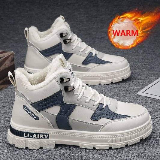 Men's 2023 Winter Thickened Wool Anti-cold and Anti-ski Boots