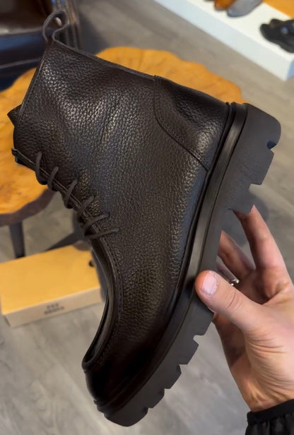 ✅High -quality Dedication✅Men's Premium Genuine Leather Classic Zipper Casual Boots