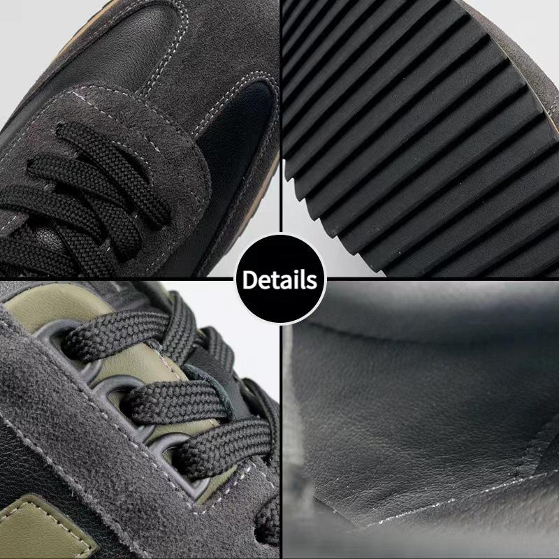 ✅High -quality Dedication✅Men's New Top Layer Cowhide Non-slip Sports Casual Shoes