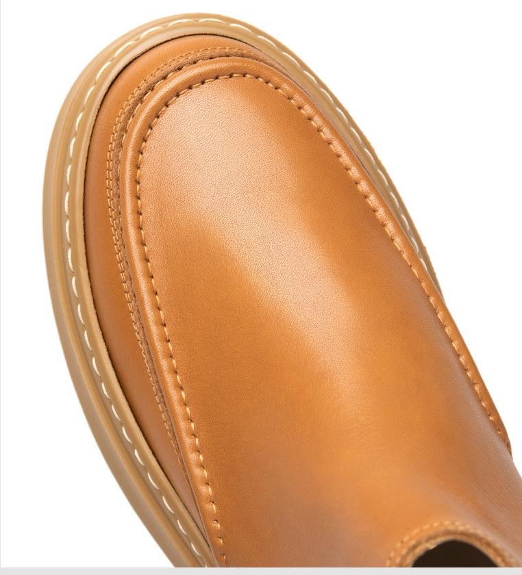 ✅High -quality Dedication✅New Men's Genuine Top Layer Cowhide Thick Sole Chelsea Boots