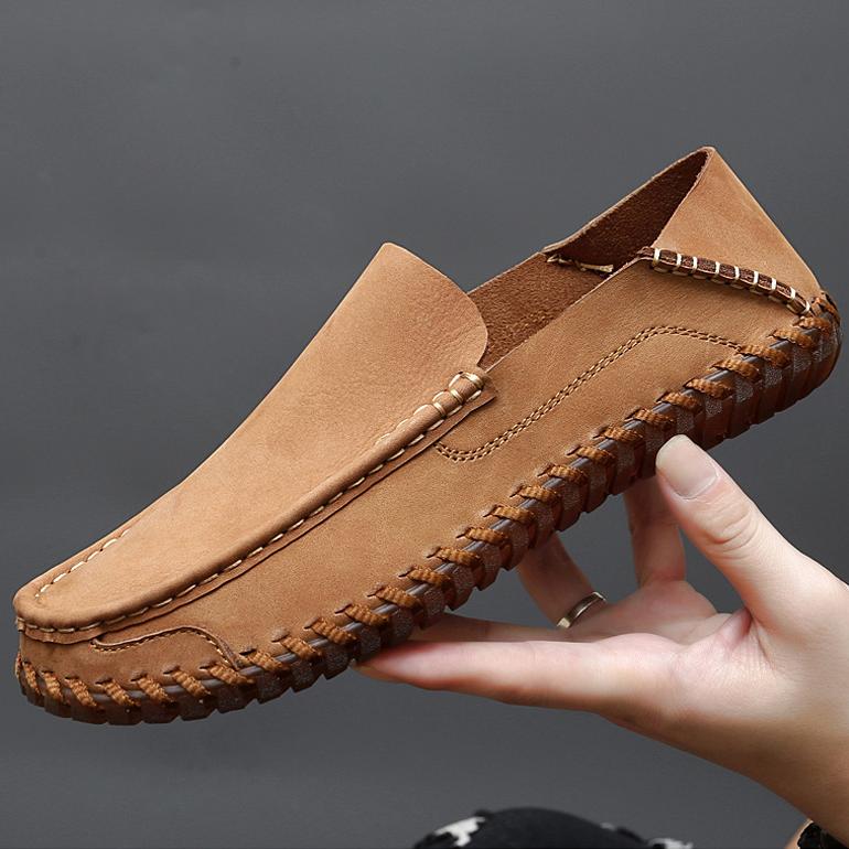 ✅High -quality Dedication✅New Breathable Genuine Leather Driving Soft Sole Casual Shoes