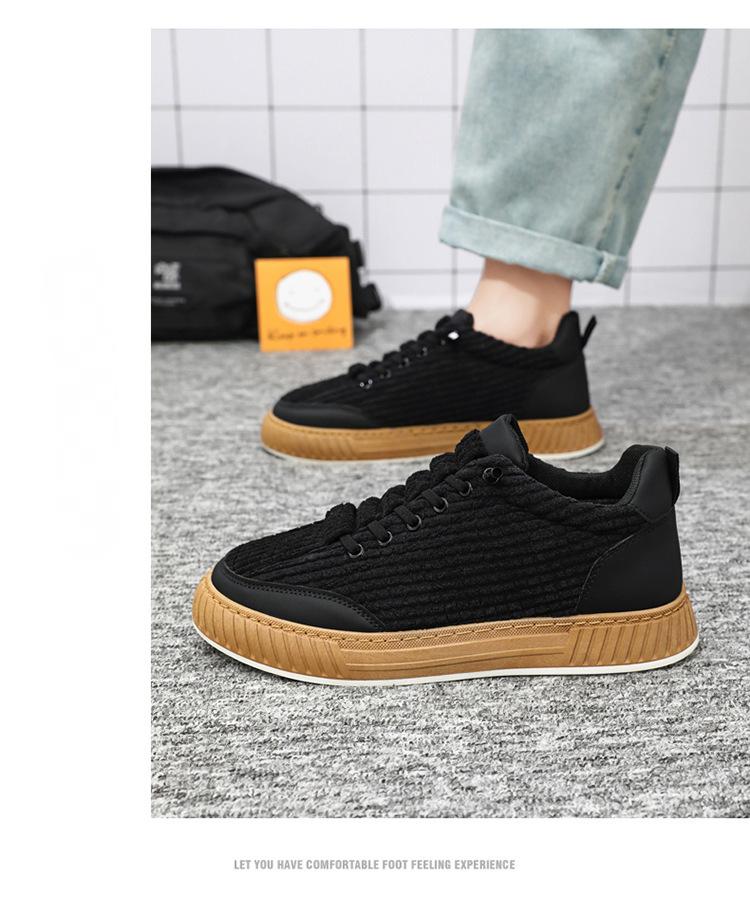 New Breathable Corduroy Casual Shoes for Autumn