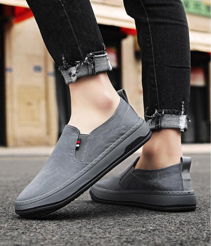 🔥Limited Time Offer 49% OFF🔥Men's New Breathable Canvas Slip-on Casual Driving Shoes